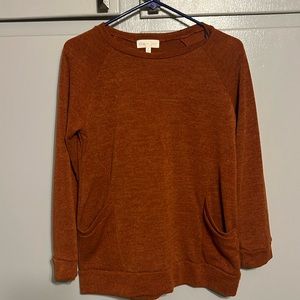 Brownish Orange, , women’s top, small, with pockets